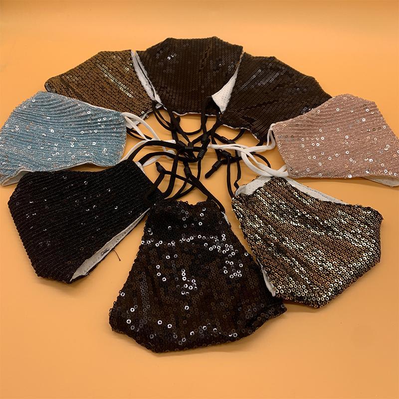 Fashion Sequins Face Masks Ice Silk Seqions 3D Washable Reusable Mask Fast Ship Adults Women Blingbling Party Masks FY9048
Fashion Sequins Face Masks Ice Silk Seqions 3D Washable Reusable Mask Fast Ship Adults Women Blingbling Party Masks FY9048