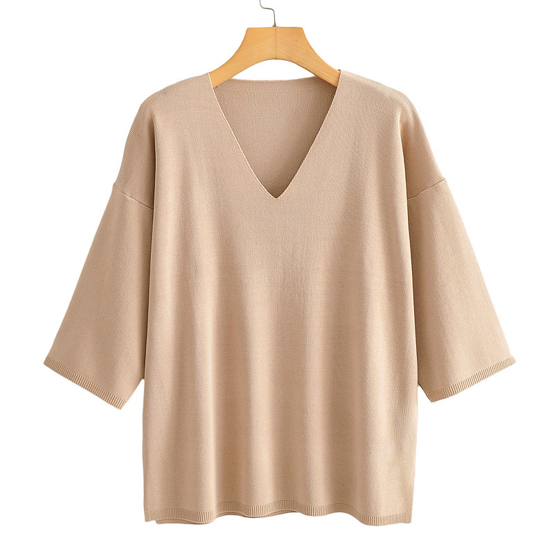 RR Casual Loose V Neck Sweaters Women Fashion Solid Sweater Women Elegant Three Quarter Sweaters Female Ladies HT, Yysw565
RR Casual Loose V Neck Sweaters Women Fashion Solid Sweater Women Elegant Three Quarter Sweaters Female Ladies HT, Yysw565