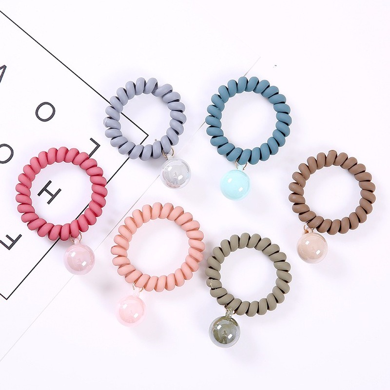 Fashion Multicolor Elastic Hair Bands Spiral Shape Ponytail Hair Ties Gum Rubber Band Rope Telephone Wire Accessories
Fashion Multicolor Elastic Hair Bands Spiral Shape Ponytail Hair Ties Gum Rubber Band Rope Telephone Wire Accessories