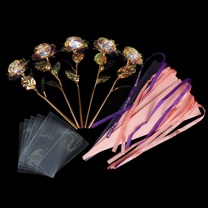 Wedding Decor 24K Foil Plated Rose Gold Rose Lasts Forever Love Lover Valentine's Day Creative Gift Drop Shipping, Random color 1pc
Wedding Decor 24K Foil Plated Rose Gold Rose Lasts Forever Love Lover Valentine's Day Creative Gift Drop Shipping, Random color 1pc
