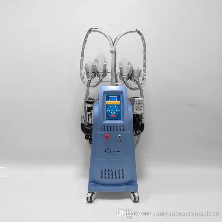 Super7-in-1 Slimming Machine 4 Handles Fat Freezing Cool Cryolipolysis Equipment Vacuum Slim Lipo Laser Ultrasonic RF Beauty Device