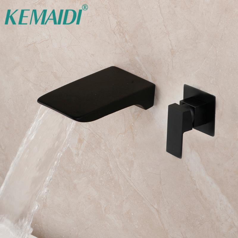 KEMAIDI Matte Black Bathroom Bathtub Faucet Wall Mounted Solid Brass Shower Bathroom Basin Sink Brass Tap Waterfall Mixer Faucet
KEMAIDI Matte Black Bathroom Bathtub Faucet Wall Mounted Solid Brass Shower Bathroom Basin Sink Brass Tap Waterfall Mixer Faucet
