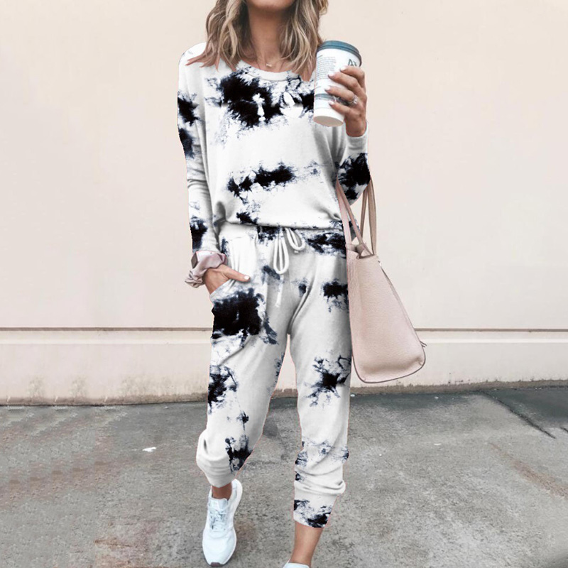 Tie Dye 2 Two Piece Set Women Casual Autumn Tracksuit Top Print Long Pant Knit Loose Suits Hoodies Pencil Pants, Yellow 2 piece set
Tie Dye 2 Two Piece Set Women Casual Autumn Tracksuit Top Print Long Pant Knit Loose Suits Hoodies Pencil Pants, Yellow 2 piece set