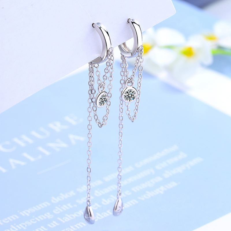 Color Maintain Long Chain Earring 5A Zircon Hoop Earrings For Women Jewelry Trendy Crystal Earrings Hoops Woman Ali20032
Color Maintain Long Chain Earring 5A Zircon Hoop Earrings For Women Jewelry Trendy Crystal Earrings Hoops Woman Ali20032