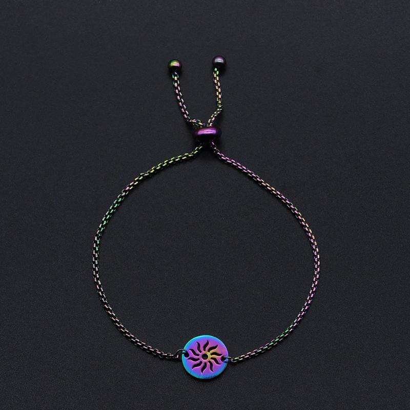 Stainless Steel Rainbow Colorful Sun Charm Bracelets for Women Dropshipping Dainty Steel Bracelets
Stainless Steel Rainbow Colorful Sun Charm Bracelets for Women Dropshipping Dainty Steel Bracelets