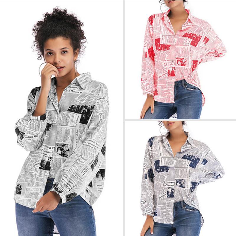 Basic Jackets Summer Women Causal Newspaper Coats Women's Spring Printing Large Shirt Women Loose Long Sleeve Shirt Top, Black
Basic Jackets Summer Women Causal Newspaper Coats Women's Spring Printing Large Shirt Women Loose Long Sleeve Shirt Top, Black