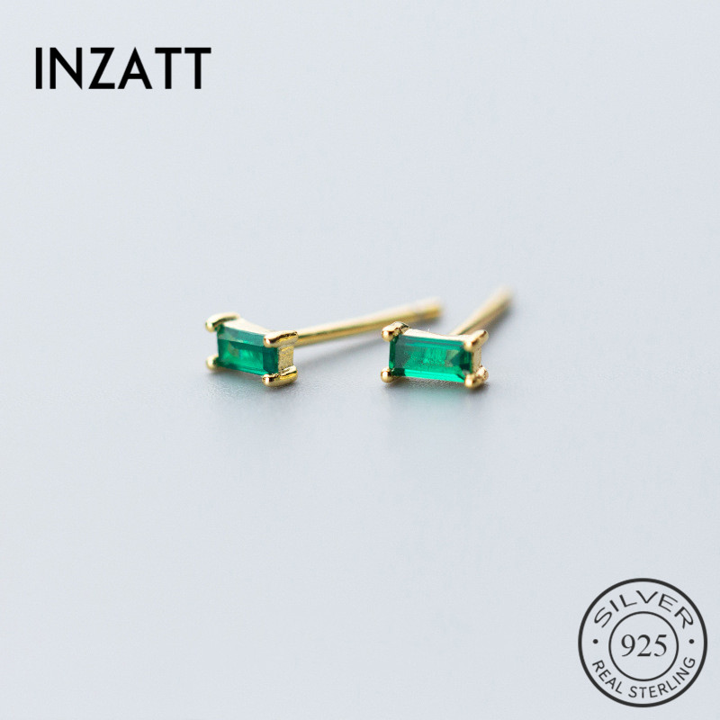 INZAMinimalist Geometric Square Green Zircon Stud Earrings Charm 925 Sterling Silver Gold Color For Women Fine Jewelry GIft
INZAMinimalist Geometric Square Green Zircon Stud Earrings Charm 925 Sterling Silver Gold Color For Women Fine Jewelry GIft