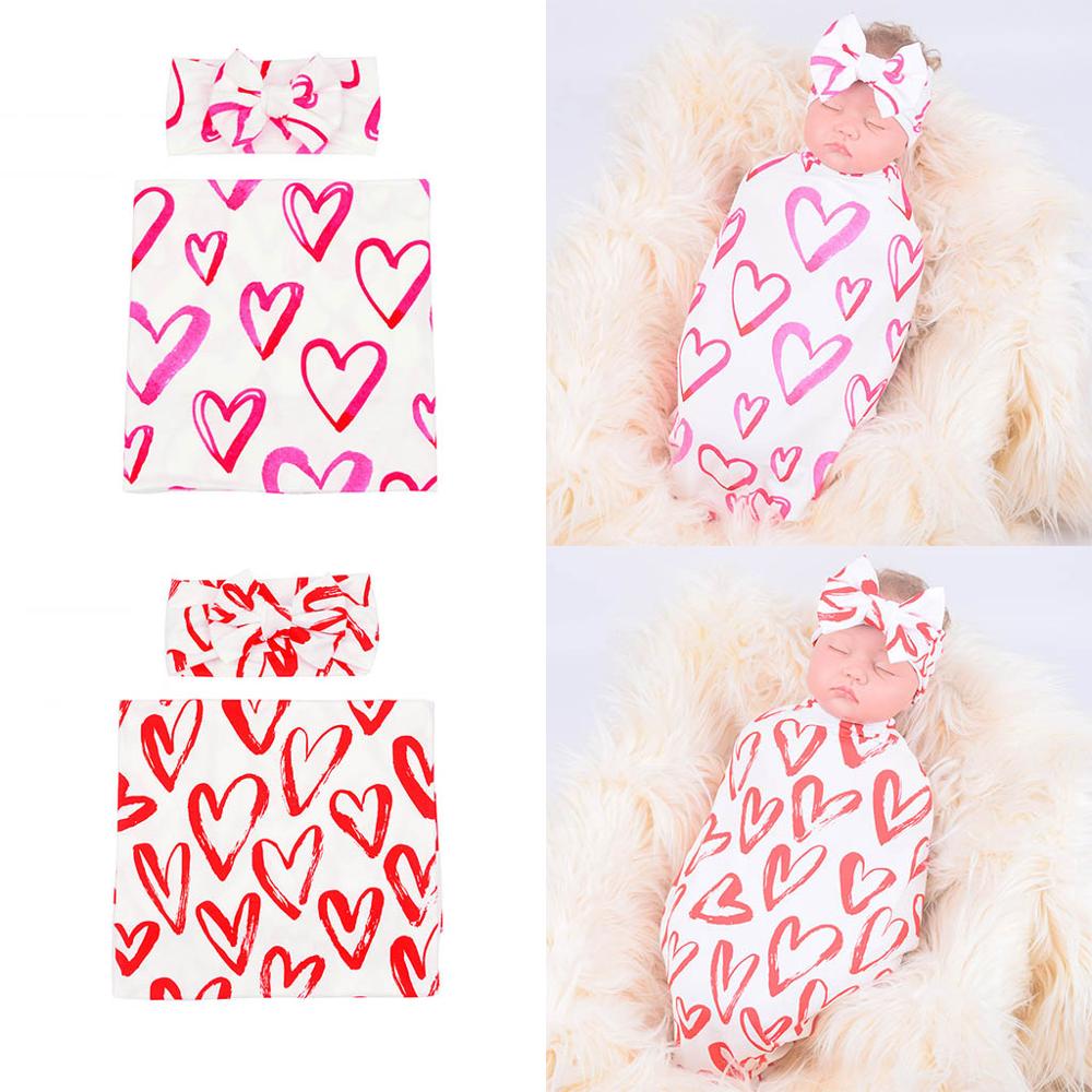 Newborn Receiving Blanket Bow Headband Set Heart-shaped Baby Cotton Swaddle Wrap Hairband Kit Toddler Infant Supply
Newborn Receiving Blanket Bow Headband Set Heart-shaped Baby Cotton Swaddle Wrap Hairband Kit Toddler Infant Supply