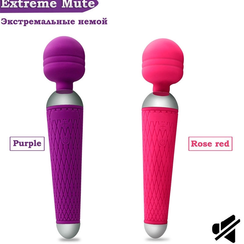 Khalesex Powerful oral clit Vibrators for Women USB Charge AV Magic Wand Vibrator Massager Adult Sex Toys for Woman Masturbator Y200409