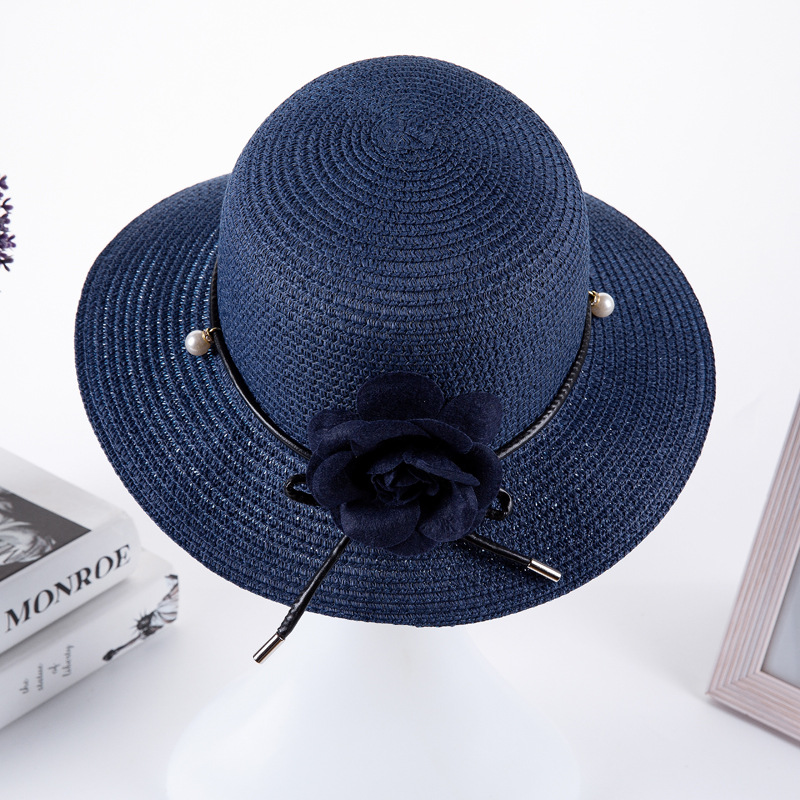 Women Spring and Summer New Sunshade Hat Outdoor Leisure Sunscreen Wide Brim Floppy Hats Fashion Pearl Flowers Beach Caps H012, Khaki
Women Spring and Summer New Sunshade Hat Outdoor Leisure Sunscreen Wide Brim Floppy Hats Fashion Pearl Flowers Beach Caps H012, Khaki