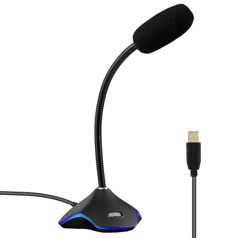 USB Microphone with LED Light for PC Computer Laptop Notebook Desktop Gaming Chatting YouTube Noise Reduction Microphone
USB Microphone with LED Light for PC Computer Laptop Notebook Desktop Gaming Chatting YouTube Noise Reduction Microphone