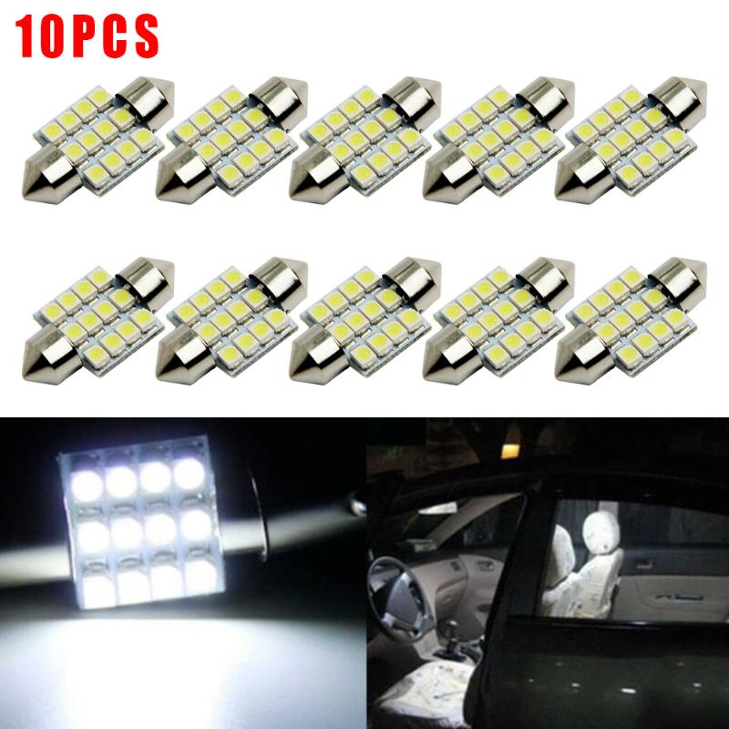 Durable And Practical 10 PCS 31mm 1210 12SMD LED Car Interior Festoon Dome Bulb Lamp Light 12V WHITE
Durable And Practical 10 PCS 31mm 1210 12SMD LED Car Interior Festoon Dome Bulb Lamp Light 12V WHITE