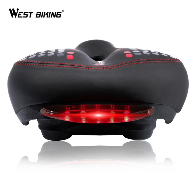 WEST BIKING Bicycle Saddle with Tail Light Thicken Widen MTB Bike Saddles Soft Comfortable Bike Hollow Cycling Bicycle Saddle
WEST BIKING Bicycle Saddle with Tail Light Thicken Widen MTB Bike Saddles Soft Comfortable Bike Hollow Cycling Bicycle Saddle