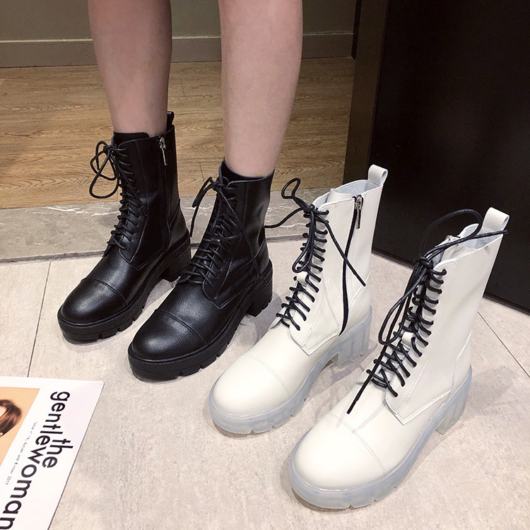 transparent bottom boots female 2020 summer fall thin joker leather boots in England increased thick bottom, Black
transparent bottom boots female 2020 summer fall thin joker leather boots in England increased thick bottom, Black