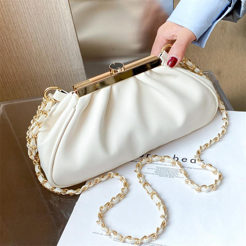 Elegant Female Pleated Tote Bag 2020 High Quality PU Leather Women's Designer Handbags New Fashion Chain Shoulder Crossbody Bags, Black
Elegant Female Pleated Tote Bag 2020 High Quality PU Leather Women's Designer Handbags New Fashion Chain Shoulder Crossbody Bags, Black