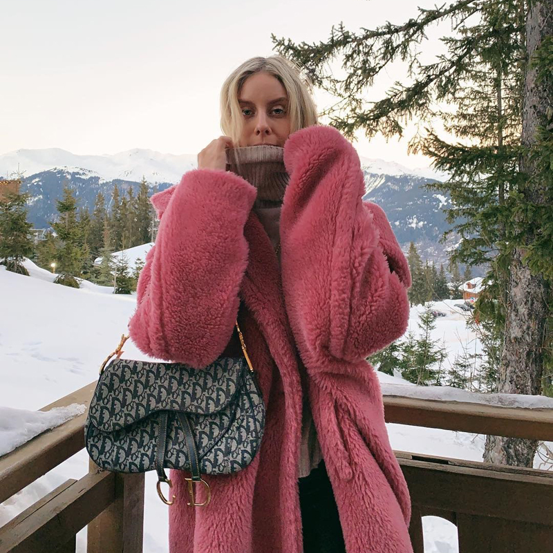 Pink Long Teddy Bear Jacket Coat Women Winter Thick Warm Oversized Chunky Outerwear Overcoat Women Faux Lambswool Fur Coats 200924 - view 4