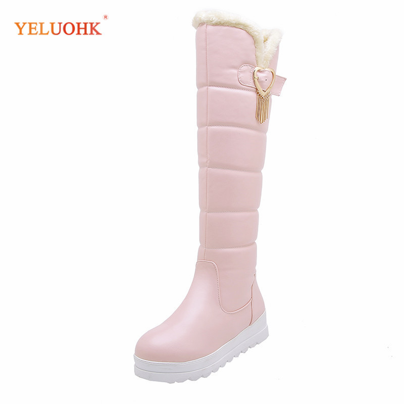 34-42 Knee High Boots Women Plush Warm Snow Boots Women Wedges Big Size Winter, Black
34-42 Knee High Boots Women Plush Warm Snow Boots Women Wedges Big Size Winter, Black