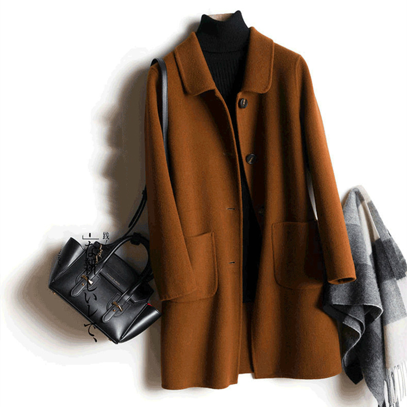 Casual Woman 100% Wool Coat Female Autumn Winter Jacket Women 2020 Fashion Long Wool Jackets manteau femme hiver Q18011, Beige
Casual Woman 100% Wool Coat Female Autumn Winter Jacket Women 2020 Fashion Long Wool Jackets manteau femme hiver Q18011, Beige
