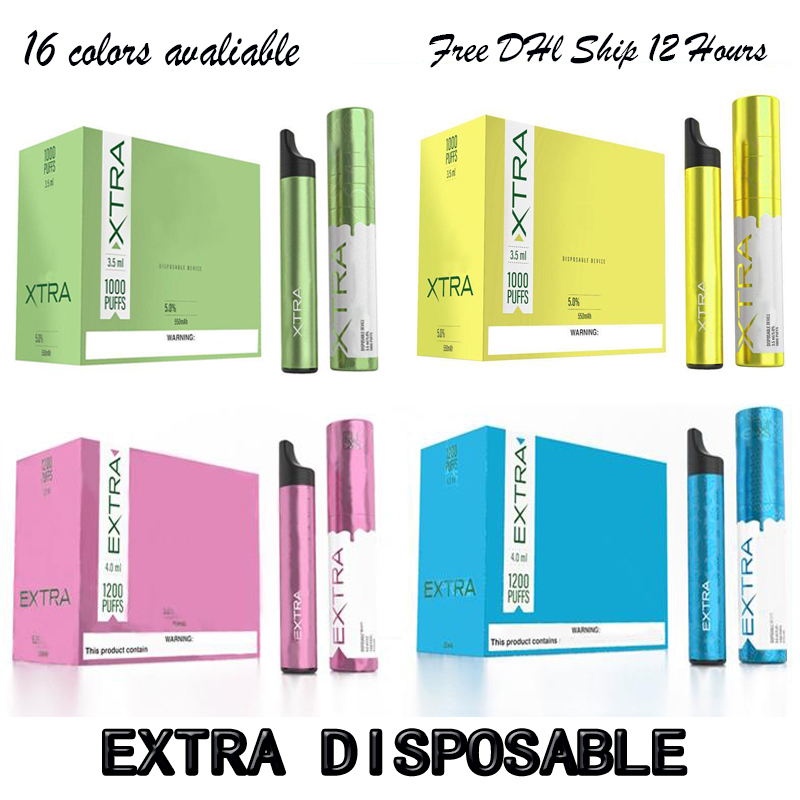 Newest EXTRA Hit EXUS Disposable Vape Device Pen Pod 16 Colors 650mah 1200 Puffs Vapor Start Kit DHL Fast Shipping
Newest EXTRA Hit EXUS Disposable Vape Device Pen Pod 16 Colors 650mah 1200 Puffs Vapor Start Kit DHL Fast Shipping