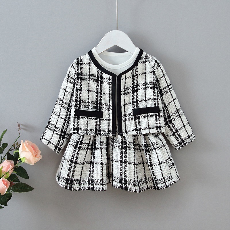Toddler Girl Clothes Set new Kids Baby Infant Clothing College style Girls Patchwork tutu dress +Plaid coat spring Outfit Set, Black
Toddler Girl Clothes Set new Kids Baby Infant Clothing College style Girls Patchwork tutu dress +Plaid coat spring Outfit Set, Black