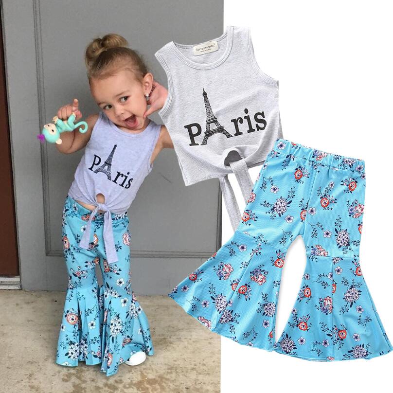 Children Baby Girl Grey Clothes Sleeveless Vest Tops+Bell-Bottom Trousers Outfits Clothing 2pcs Cotton Set Girls Suits, Picture
Children Baby Girl Grey Clothes Sleeveless Vest Tops+Bell-Bottom Trousers Outfits Clothing 2pcs Cotton Set Girls Suits, Picture