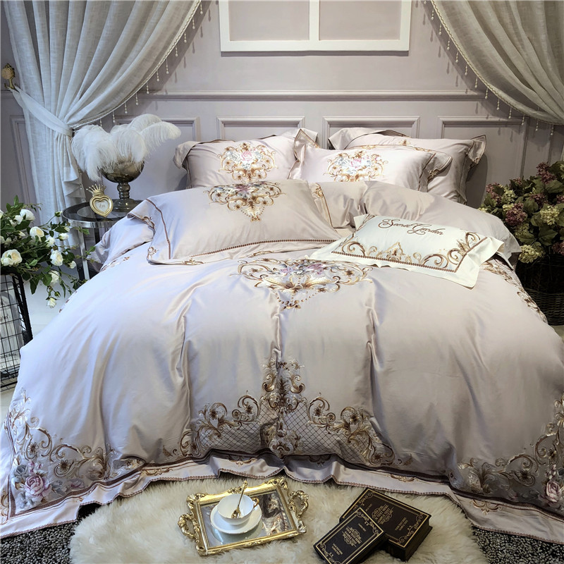 Luxury chic gray egyptian cotton Bedding set 4pcs queen king size bedsheet/fitted sheet set embroidery duvet cover bed, Style 1
Luxury chic gray egyptian cotton Bedding set 4pcs queen king size bedsheet/fitted sheet set embroidery duvet cover bed, Style 1