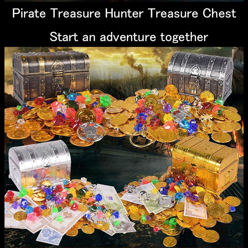 3 Species Plastic Gold Treasure Coins Captain Pirate Party Pirate Treasure Chest Child Treasure Chest Gold Coin Toy
3 Species Plastic Gold Treasure Coins Captain Pirate Party Pirate Treasure Chest Child Treasure Chest Gold Coin Toy