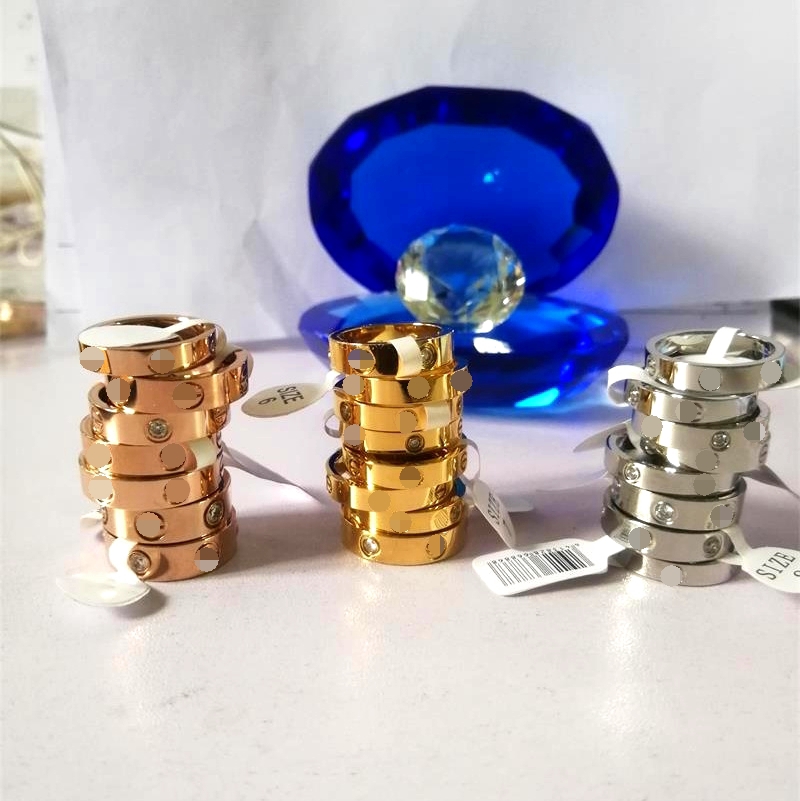 Titanium Steel love Ring Gold Silver Rose Gold Wedding Band rings for women Luxury Zirconia Engagement Rings men Wholesales jewelry
Titanium Steel love Ring Gold Silver Rose Gold Wedding Band rings for women Luxury Zirconia Engagement Rings men Wholesales jewelry