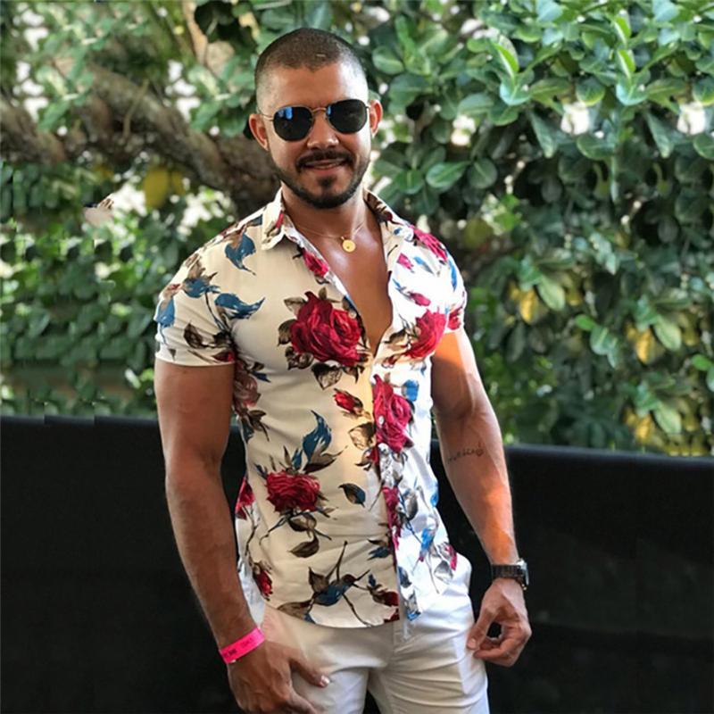 Camisa Masculina Estampada Men Casual Summer Printed Button Short Sleeve Hawaiian Top Blouse Men Shirts With Flowers, Black
Camisa Masculina Estampada Men Casual Summer Printed Button Short Sleeve Hawaiian Top Blouse Men Shirts With Flowers, Black