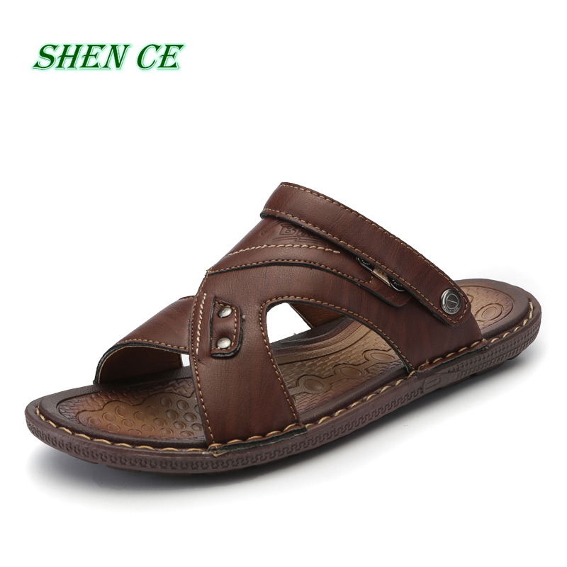 Summer Leather Sandals Men Outdoor Beach Sandals Comfortable Fashion Mens Breathable Rubber Flip Flops Shoes 2020 Large Sizes 46, Brown
Summer Leather Sandals Men Outdoor Beach Sandals Comfortable Fashion Mens Breathable Rubber Flip Flops Shoes 2020 Large Sizes 46, Brown