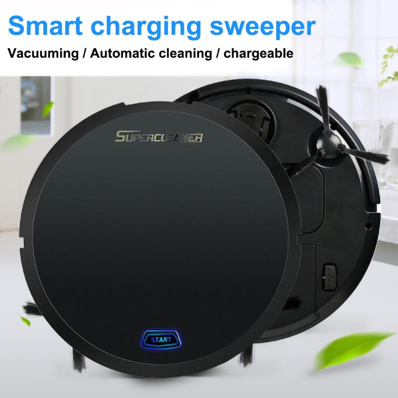 Robot Vacuum Cleaner USB Rechargeable Floor Sweeping Robot Dust Catcher Intelligent Auto-Induction Floor Sweeping