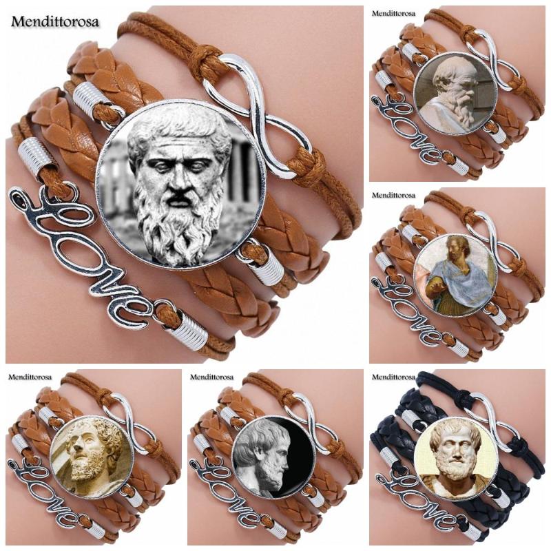 Socrates and Plato For Women Fashion Jewelry Glass Cabochon Maxi Multilayer Black/Brown Leather Bracelet Bangle Jewelry
Socrates and Plato For Women Fashion Jewelry Glass Cabochon Maxi Multilayer Black/Brown Leather Bracelet Bangle Jewelry