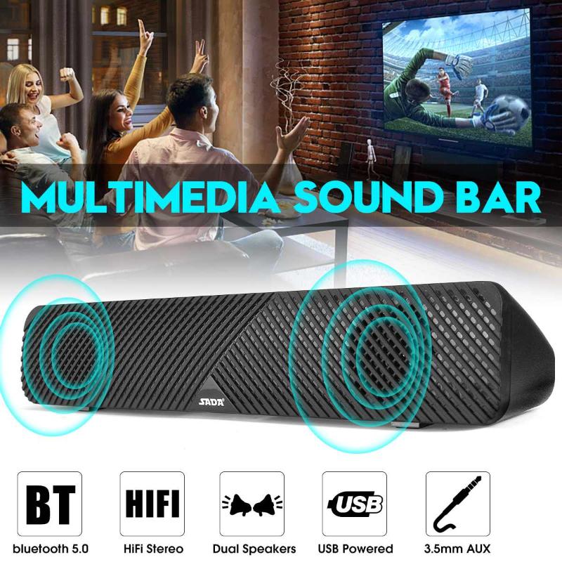 HiFi Stereo bluetooth Computer Speaker Wired Sound Bar Subwoofer Home Theater Multimedia Speakers for PC Laptop Smartphones MP4
HiFi Stereo bluetooth Computer Speaker Wired Sound Bar Subwoofer Home Theater Multimedia Speakers for PC Laptop Smartphones MP4