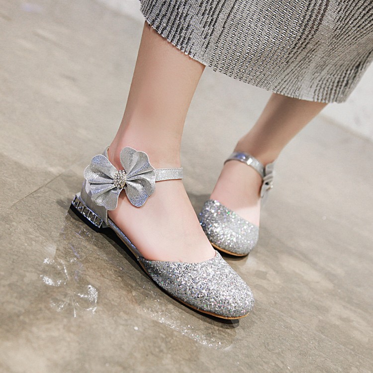 2020 summer new style toe sequin fashion small heel sandals, Silver
2020 summer new style toe sequin fashion small heel sandals, Silver