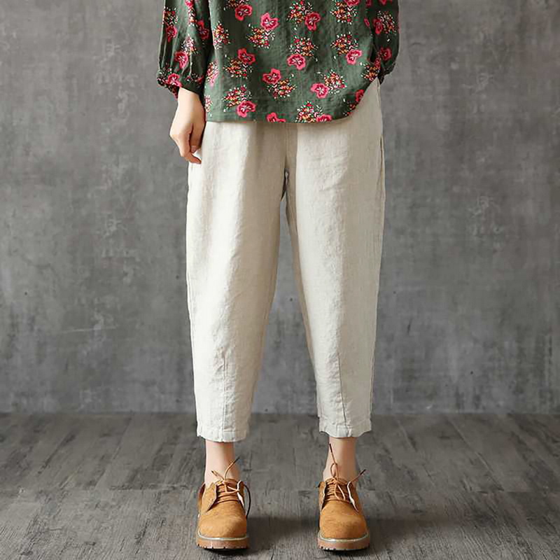 Women Linen Pants Oversized 2020 Autumn Casual Pant Loose Lady Fabric Linen Cotton Pant Hot Solid Color Female Harem Pants, Beige
Women Linen Pants Oversized 2020 Autumn Casual Pant Loose Lady Fabric Linen Cotton Pant Hot Solid Color Female Harem Pants, Beige