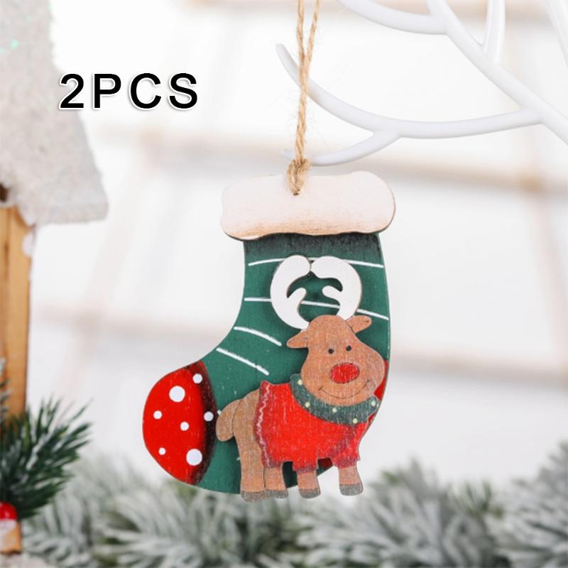 2pcs Christmas Tree Xmas Elk Stockings Wood Pendant House Festival Party Decor Handmade Wooden Christmas Tree Pendants
2pcs Christmas Tree Xmas Elk Stockings Wood Pendant House Festival Party Decor Handmade Wooden Christmas Tree Pendants