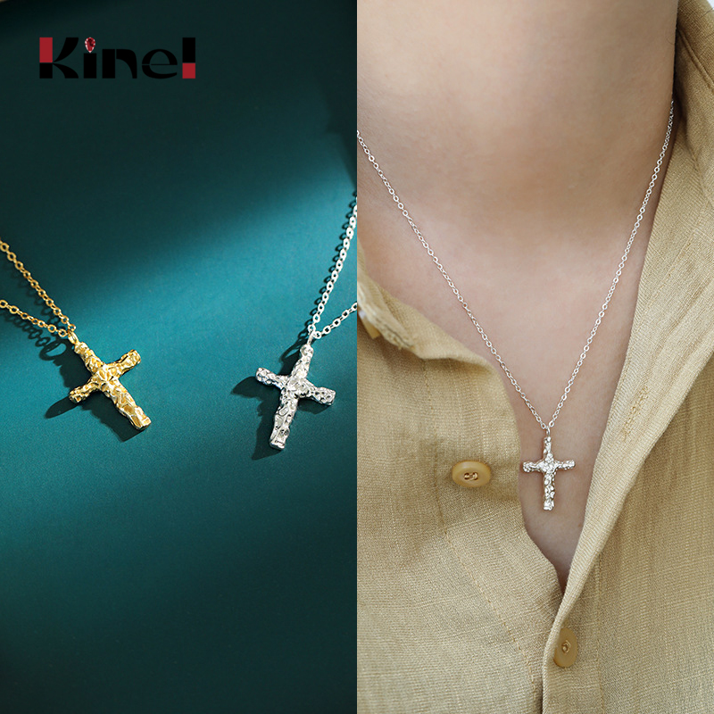Chains Kinel Genuine 100% 925 Sterling Silver Cross Pendant Choker Necklace Korea Jewelry Fashion Style 18K Gold Ladies
Chains Kinel Genuine 100% 925 Sterling Silver Cross Pendant Choker Necklace Korea Jewelry Fashion Style 18K Gold Ladies