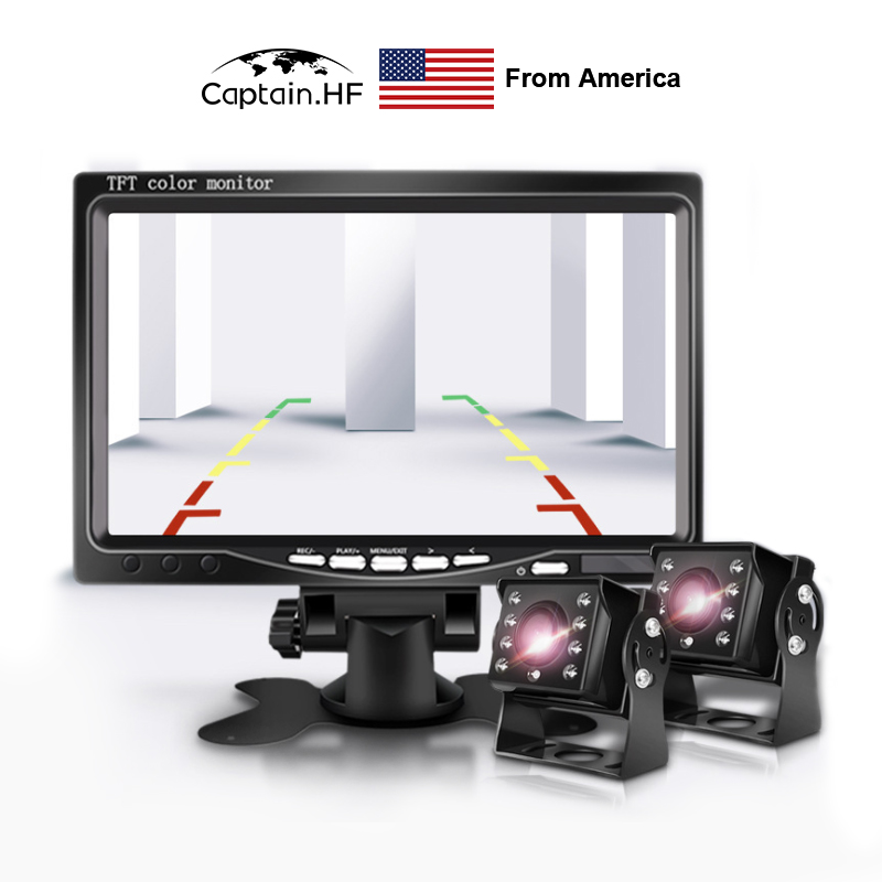 US Captain 7 Inch AHD SD Dash Cam Recorder Monitor 2 Split Screen 2CH DVR for Bus Truck RV VAN Harvester Monitor Parking Camera
US Captain 7 Inch AHD SD Dash Cam Recorder Monitor 2 Split Screen 2CH DVR for Bus Truck RV VAN Harvester Monitor Parking Camera