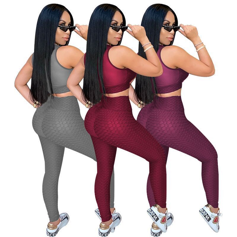 2020 Yoga Tracksuits for Women Sleeveless Yoga Sport Track Suit with Tight Perspective Pullover Sexy Vests Pants Suits Clothing with -5XL, Black
2020 Yoga Tracksuits for Women Sleeveless Yoga Sport Track Suit with Tight Perspective Pullover Sexy Vests Pants Suits Clothing with -5XL, Black