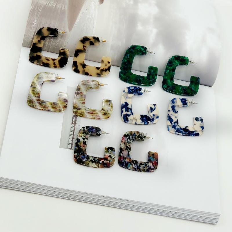 New Vintage Geometric Square Acrylic Earrings 2020 Women Acetate Bohemian Leopard Irregular C Shape Drop Earring Wedding Jewelry
New Vintage Geometric Square Acrylic Earrings 2020 Women Acetate Bohemian Leopard Irregular C Shape Drop Earring Wedding Jewelry