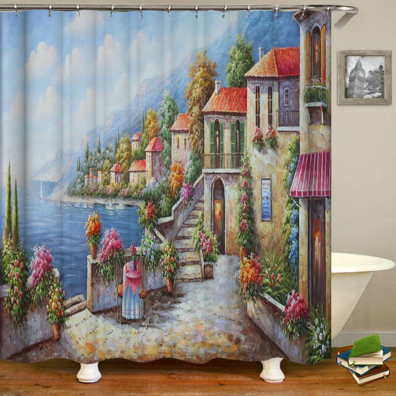3d Printing rural Landscape flowers Bathroom Curtains Shower Curtain With 12 Hooks Waterproof Polyester Fabric Bath Curtain
3d Printing rural Landscape flowers Bathroom Curtains Shower Curtain With 12 Hooks Waterproof Polyester Fabric Bath Curtain