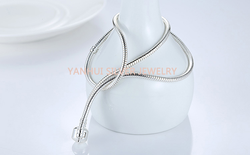 With Certificate 45/50/55/60CM 925 Solid Silver Snake Chain Necklace Fit Pendants Beads Charms DIY Gift Jewelry Accessories LJ200831