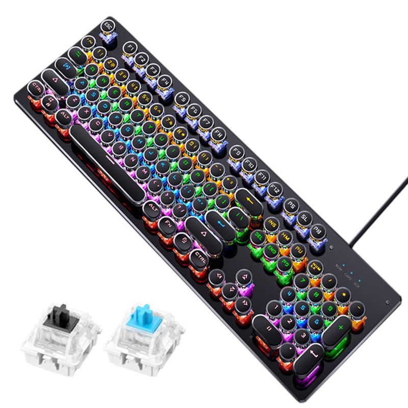 Gaming Keyboard Retro Keycap Backlit Wired Mechanical Keyboard for PC Computer Laptop
Gaming Keyboard Retro Keycap Backlit Wired Mechanical Keyboard for PC Computer Laptop