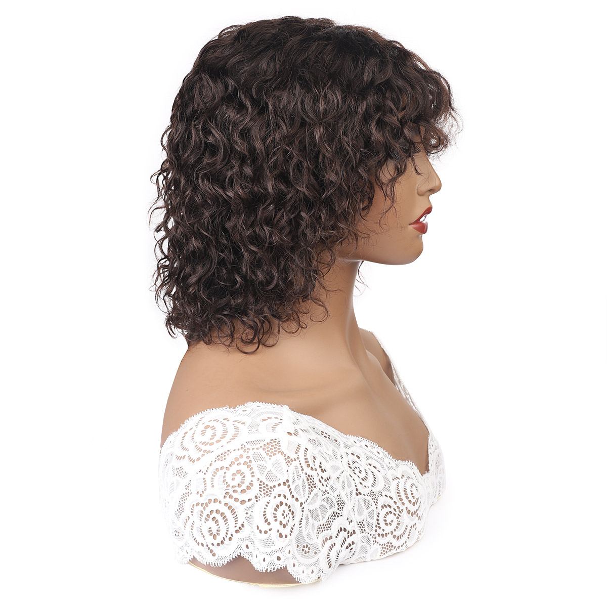 ishow 2 brazilian deep curly human hair wigs with bangs machine made wigs peruvian curly wave none lace wigs indian hair malaysian water