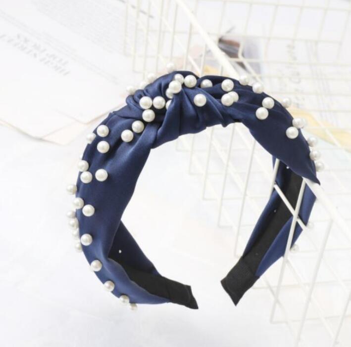 Candy Color Girl Full Pearls Bow Design hairband Boutique Hair Sticks Charming Hair Accessory headband wedding bridal hair accessories GD508