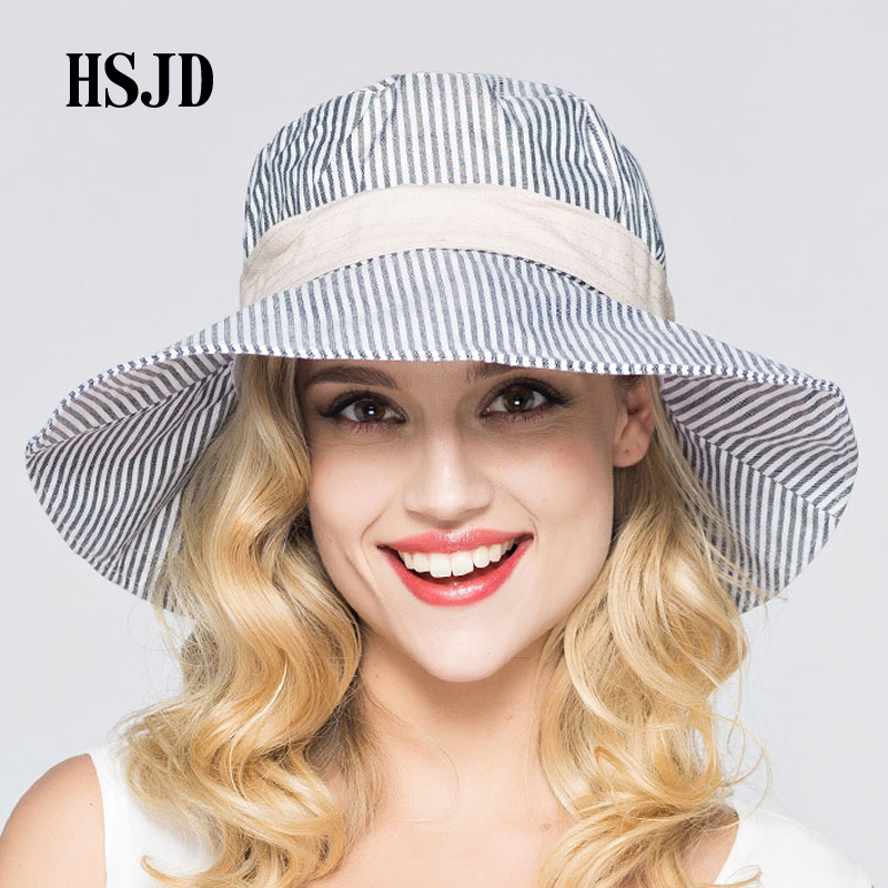2020 Fashion Summer Women Cotton Linen Stripe Wide Brim Bucket cap Sunhats Bowknot Breathable Beach Hat Female Outdoor Travel, Black
2020 Fashion Summer Women Cotton Linen Stripe Wide Brim Bucket cap Sunhats Bowknot Breathable Beach Hat Female Outdoor Travel, Black
