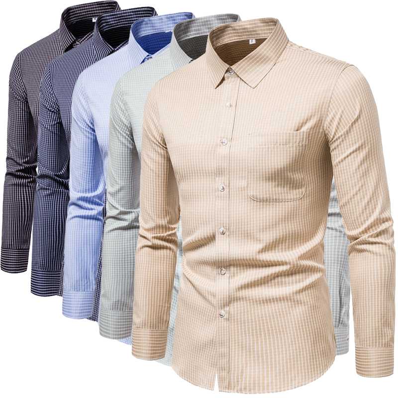 Striped Mens Shirts Long Sleeve Blouse Men Hawaiian Shirt Mens Clothing Fit Fashion Slim Casual Turn-down Collar Plaid Regular, Black
Striped Mens Shirts Long Sleeve Blouse Men Hawaiian Shirt Mens Clothing Fit Fashion Slim Casual Turn-down Collar Plaid Regular, Black