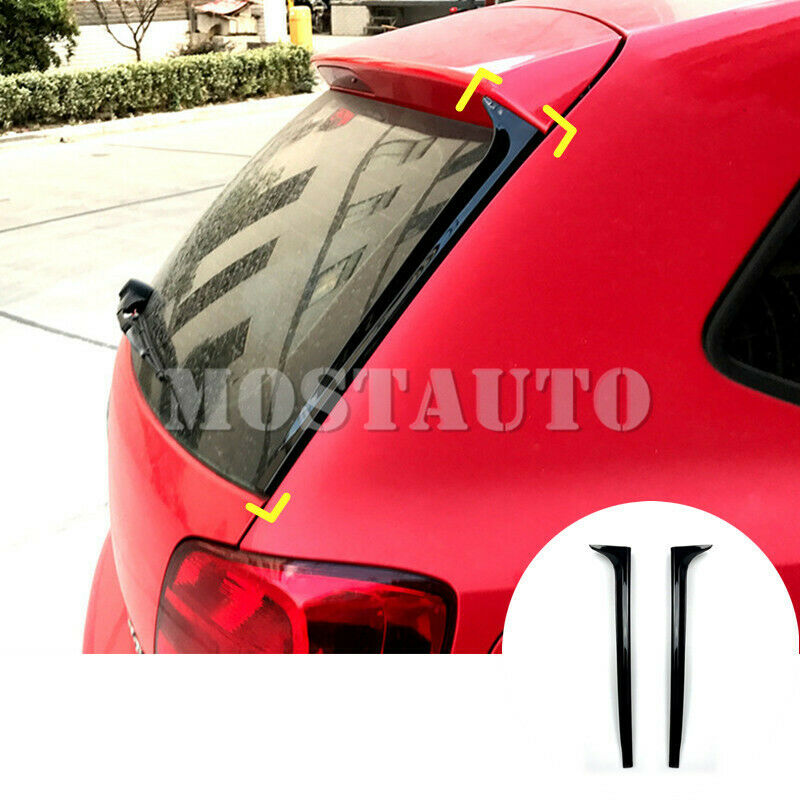 For Volkswagen VW Polo MK5 2X Rear Window Spoiler Side Wing Trim Cover 2011-2017, Black
For Volkswagen VW Polo MK5 2X Rear Window Spoiler Side Wing Trim Cover 2011-2017, Black