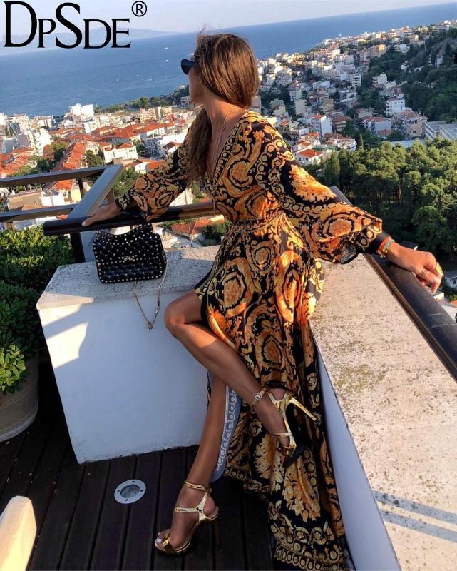 DPSDE 2020 fashion hot sale women restoring ancient ways style long outwear long sleeve deep v printed casual outwear, Yellow
DPSDE 2020 fashion hot sale women restoring ancient ways style long outwear long sleeve deep v printed casual outwear, Yellow