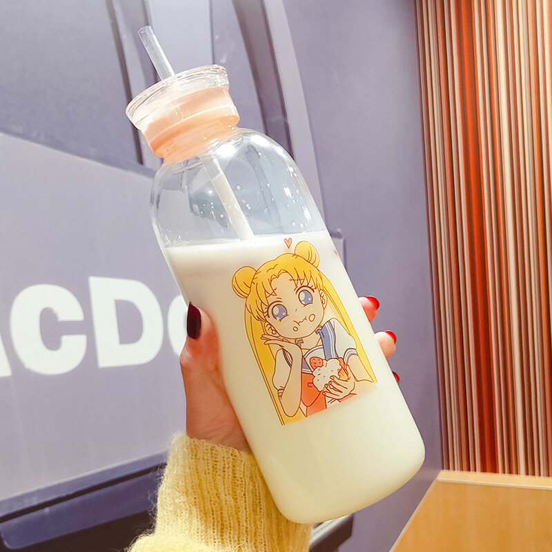 Sailor Moon Silicone Glass Bottles Kawaii Water Bottle Eco Friendly Glass with a Straw Glasses Cute Cups Waterbottle Me Bottle Cl200920
Sailor Moon Silicone Glass Bottles Kawaii Water Bottle Eco Friendly Glass with a Straw Glasses Cute Cups Waterbottle Me Bottle Cl200920